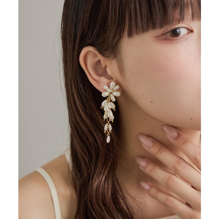 niana ニアナ ドロップパールロングイヤリング | Fashion Letter | 詳細画像2 