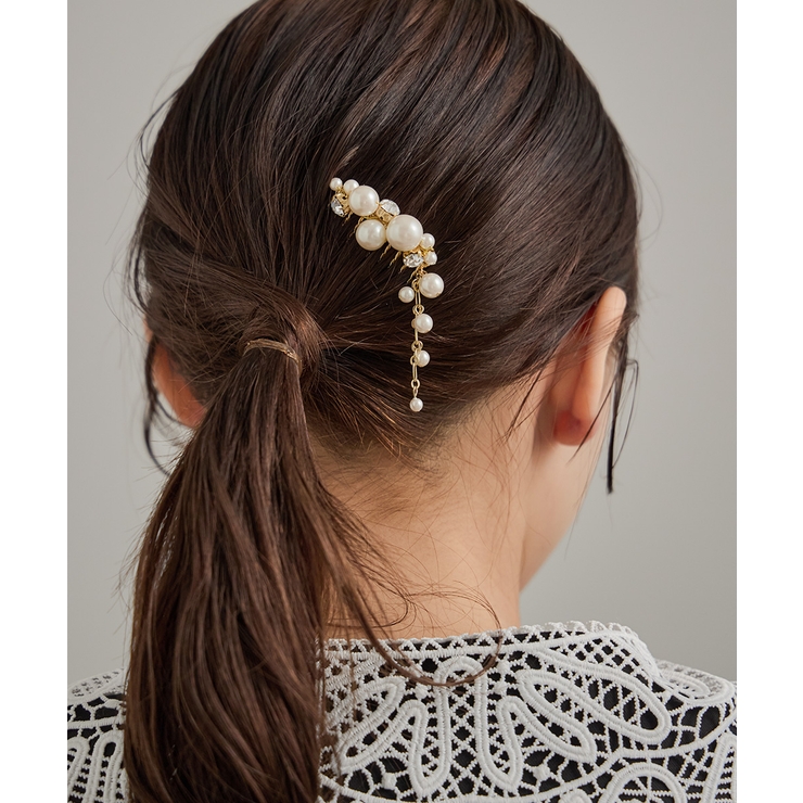 niana ニアナ パールビジューチャームコーム | Fashion Letter | 詳細画像4 