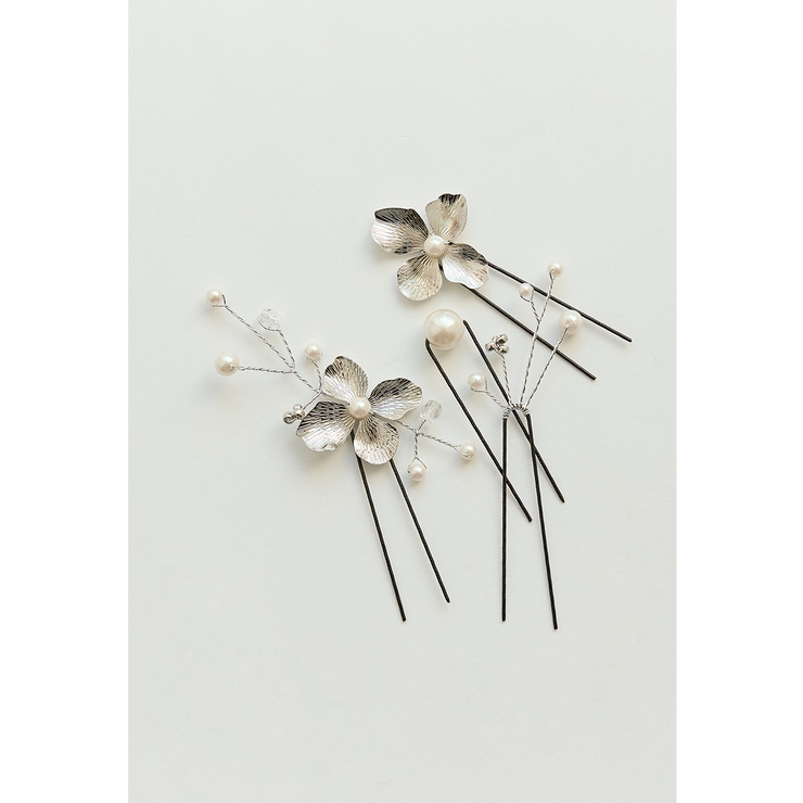 niana ニアナ メタルフラワーモチーフヘアピン4本セット | Fashion Letter | 詳細画像7 