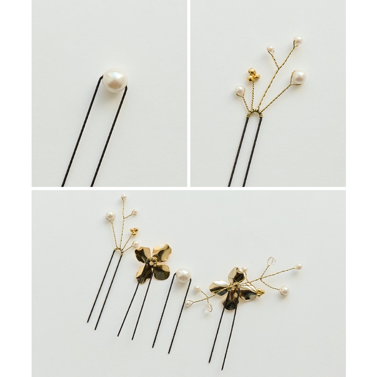 niana ニアナ メタルフラワーモチーフヘアピン4本セット | Fashion Letter | 詳細画像11 