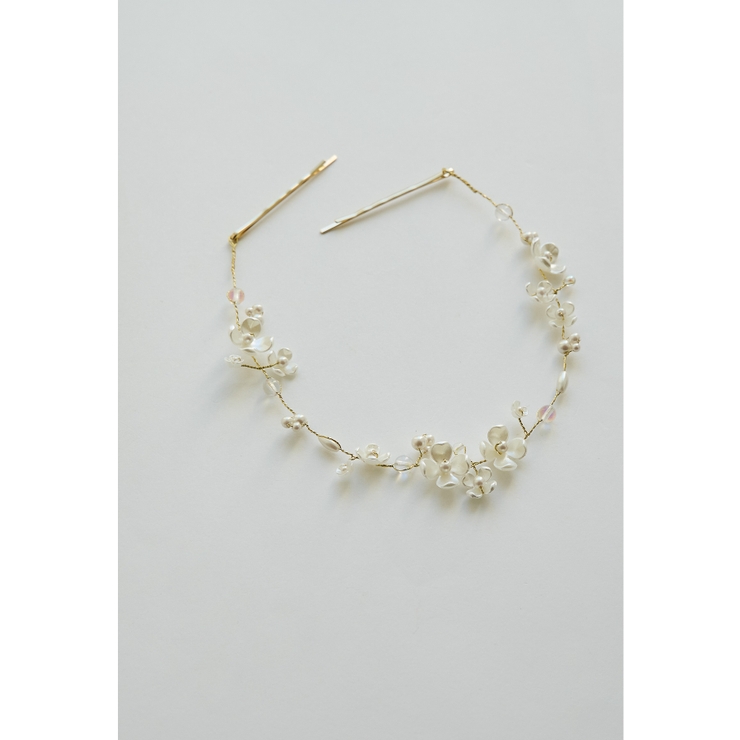 ゴールド | niana ニアナ パールフラワーヘッドドレス | Fashion Letter