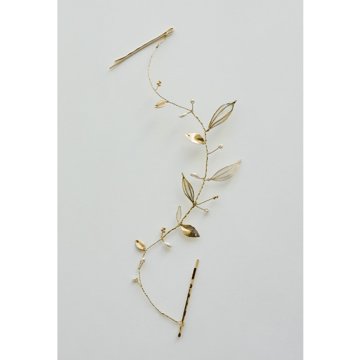 ゴールド | niana ニアナ アメリカンフラワーリーフヘッドドレス | Fashion Letter