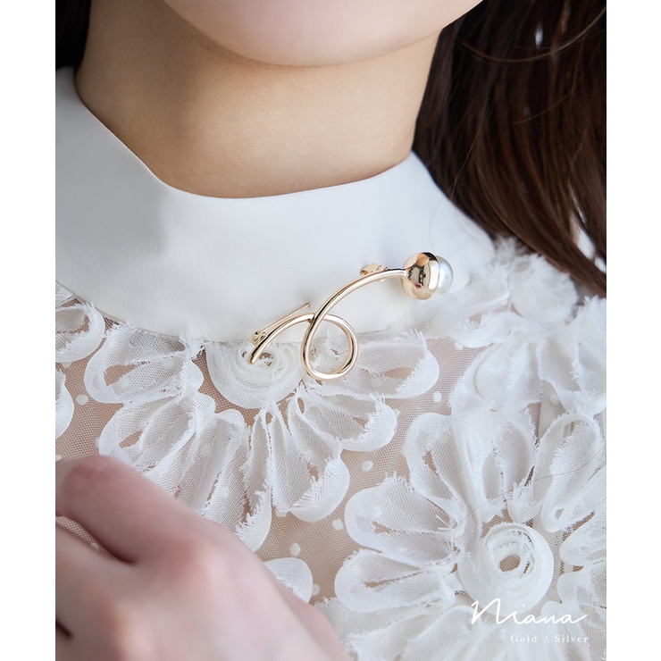 niana ニアナ パールラインブローチ | Fashion Letter | 詳細画像1 