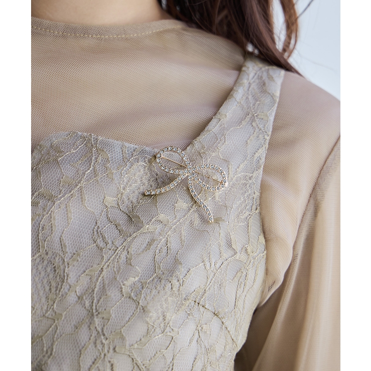 niana ニアナ ラインストーンリボンブローチ | Fashion Letter | 詳細画像2 