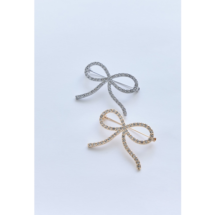 niana ニアナ ラインストーンリボンブローチ | Fashion Letter | 詳細画像7 