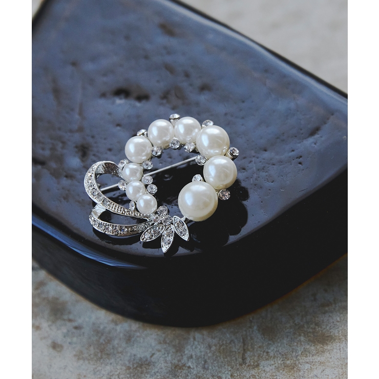 niana ニアナ パールビジューサークルブローチ | Fashion Letter | 詳細画像2 