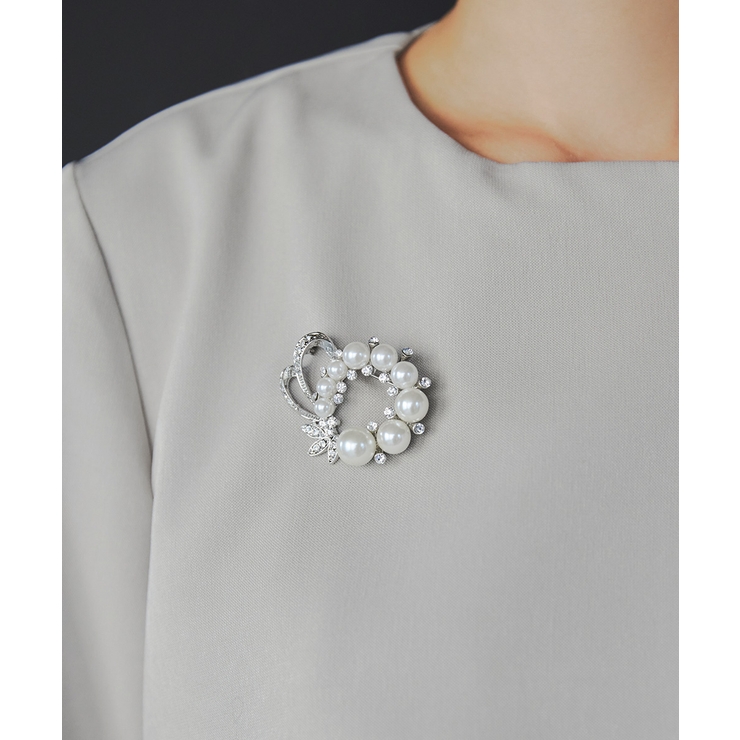 niana ニアナ パールビジューサークルブローチ | Fashion Letter | 詳細画像3 