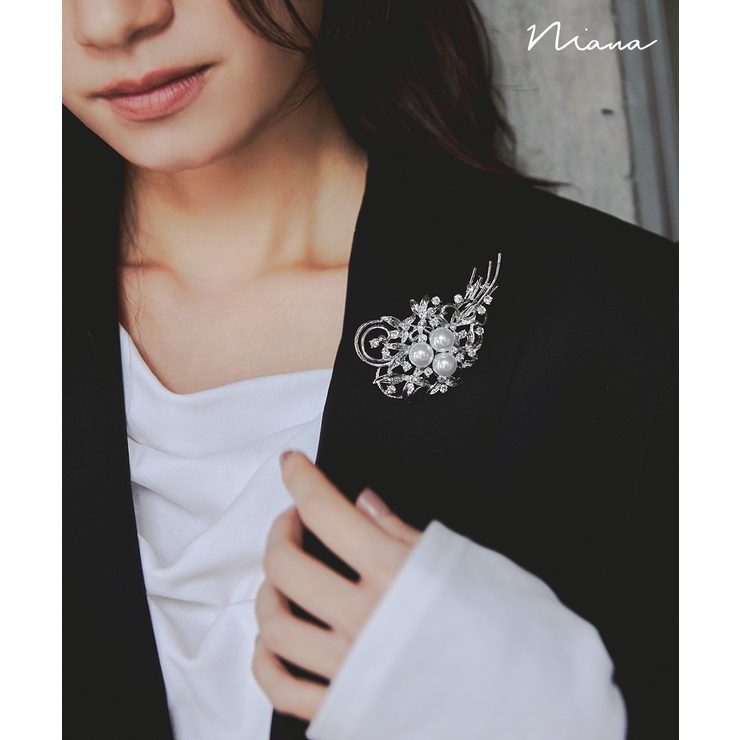 niana ニアナ パールプリュームブローチ | Fashion Letter | 詳細画像1 