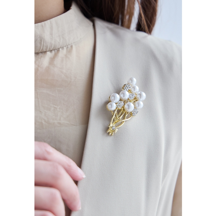 ゴールド | niana ニアナ パールブーケブローチ | Fashion Letter
