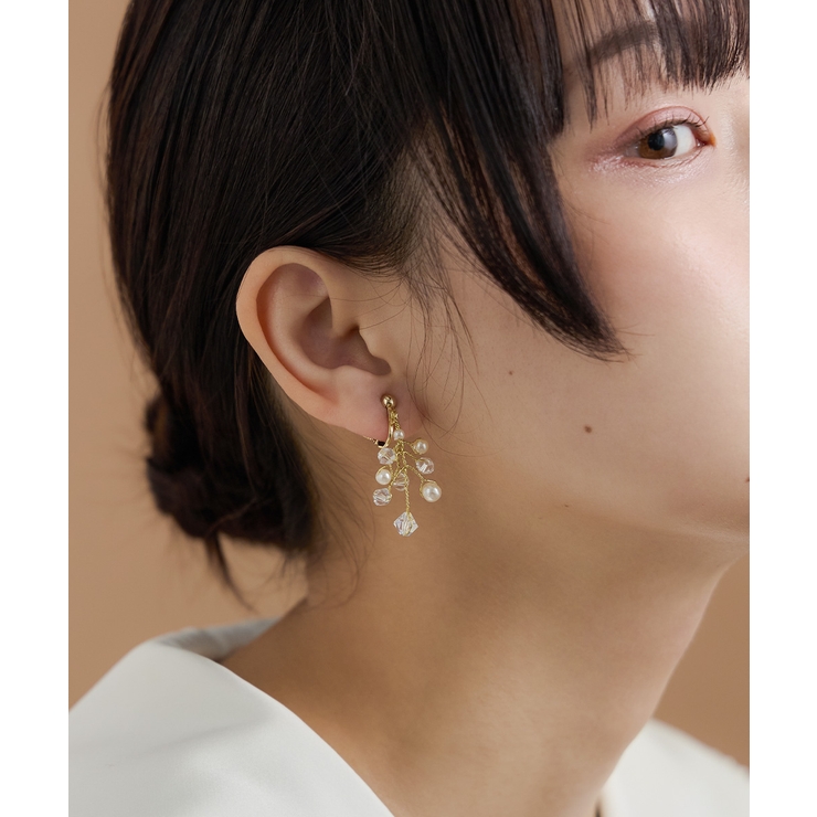 niana ニアナ パールビーズブランチイヤリング | Fashion Letter | 詳細画像3 