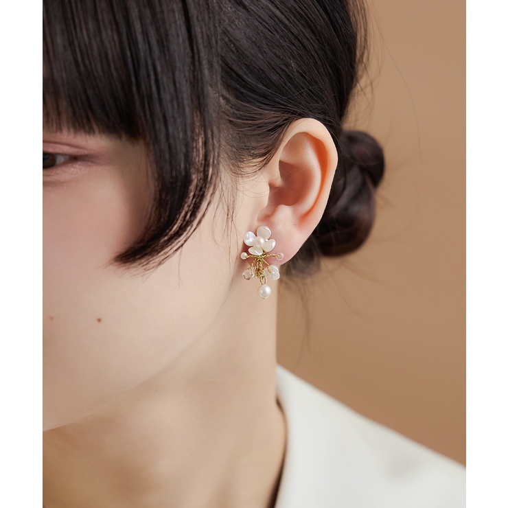 niana ニアナ パールフラワーイヤリング | Fashion Letter | 詳細画像6 