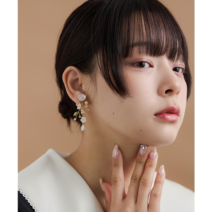 niana ニアナ パールフラワーイヤリング | Fashion Letter | 詳細画像3 