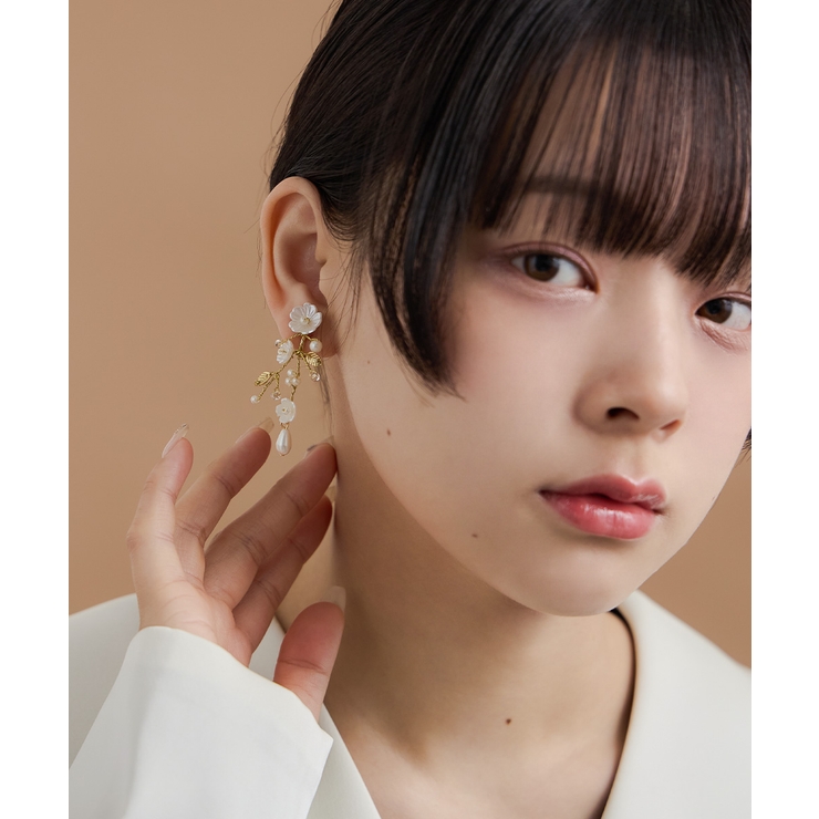 niana ニアナ パールフラワーイヤリング | Fashion Letter | 詳細画像5 