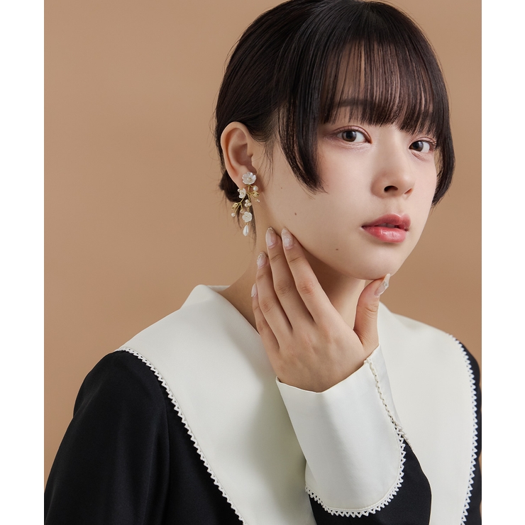 niana ニアナ パールフラワーイヤリング | Fashion Letter | 詳細画像6 
