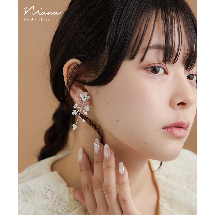 niana ニアナ パールフラワーブランチイヤリング | Fashion Letter | 詳細画像1 