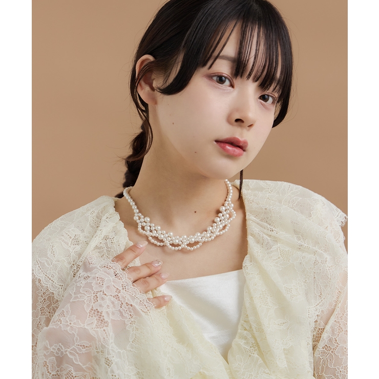 niana ニアナ スカラップパールカラーネックレス | Fashion Letter | 詳細画像3 