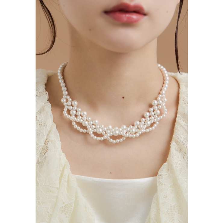 niana ニアナ スカラップパールカラーネックレス | Fashion Letter | 詳細画像4 