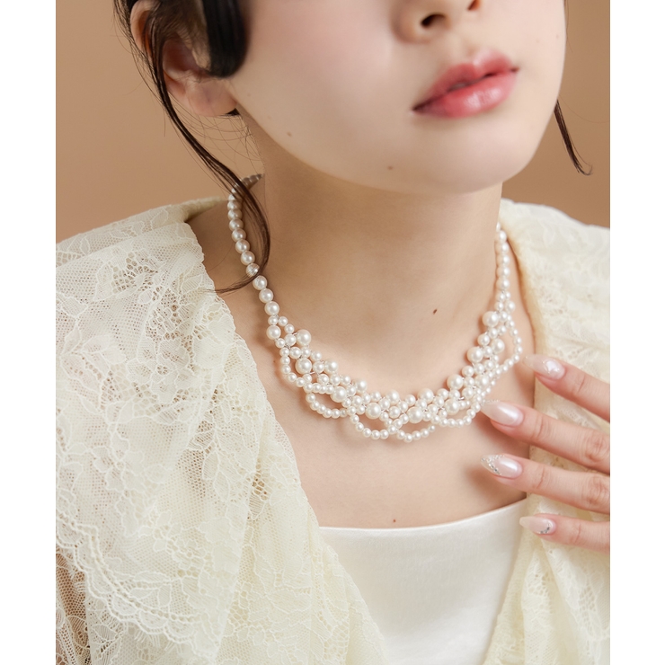 niana ニアナ スカラップパールカラーネックレス | Fashion Letter | 詳細画像6 