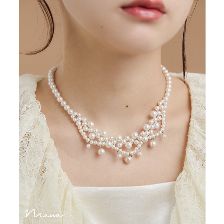 niana ニアナ パールカラーネックレス | Fashion Letter | 詳細画像1 