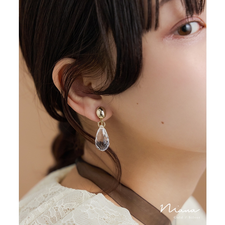 niana ニアナ クリスタルイヤリング | Fashion Letter | 詳細画像1 