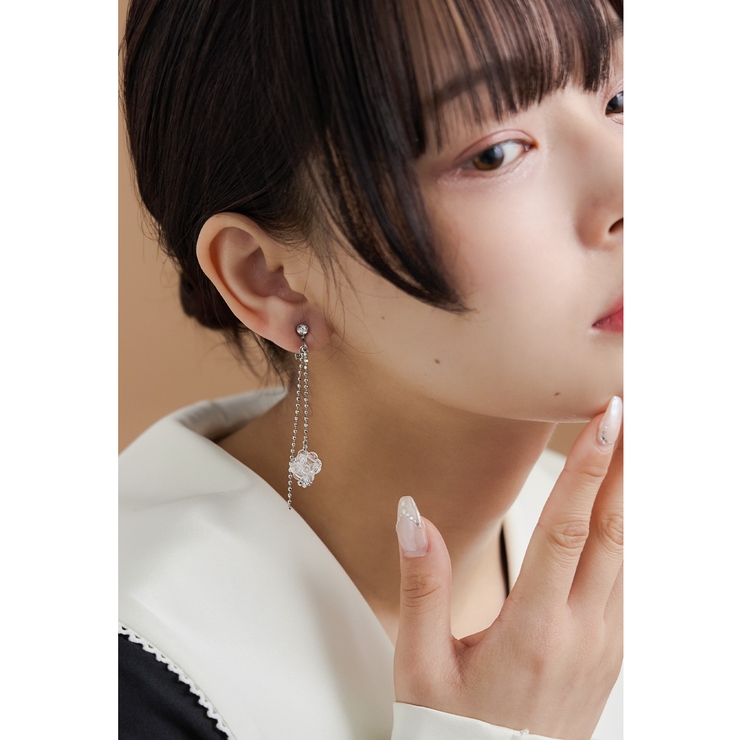 niana ニアナ ミニマルチェーンビーズイヤリング | Fashion Letter | 詳細画像4 