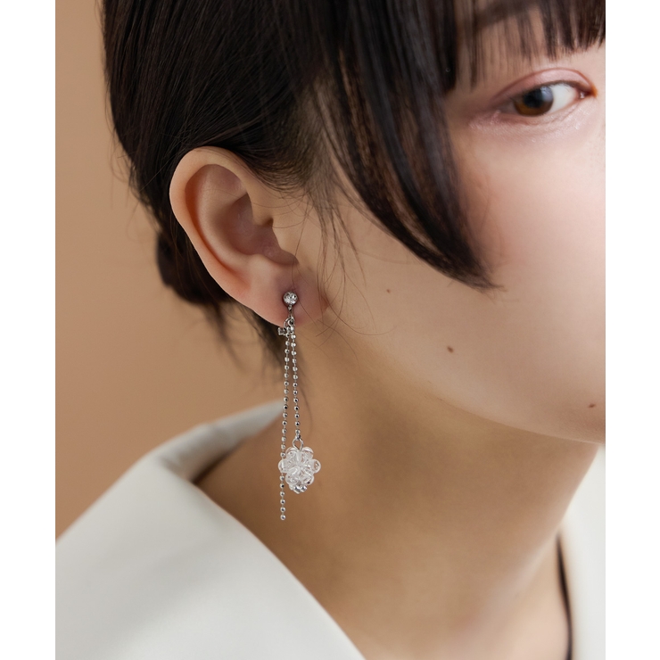 niana ニアナ ミニマルチェーンビーズイヤリング | Fashion Letter | 詳細画像5 