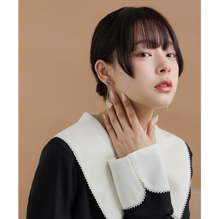 niana ニアナ ミニマルチェーンビーズイヤリング | Fashion Letter | 詳細画像6 