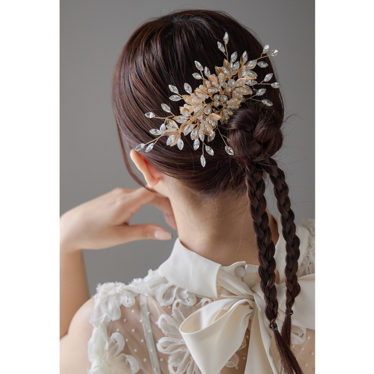 ゴールド | niana ニアナ ラグジュアリーリーフヘアコーム | Fashion Letter