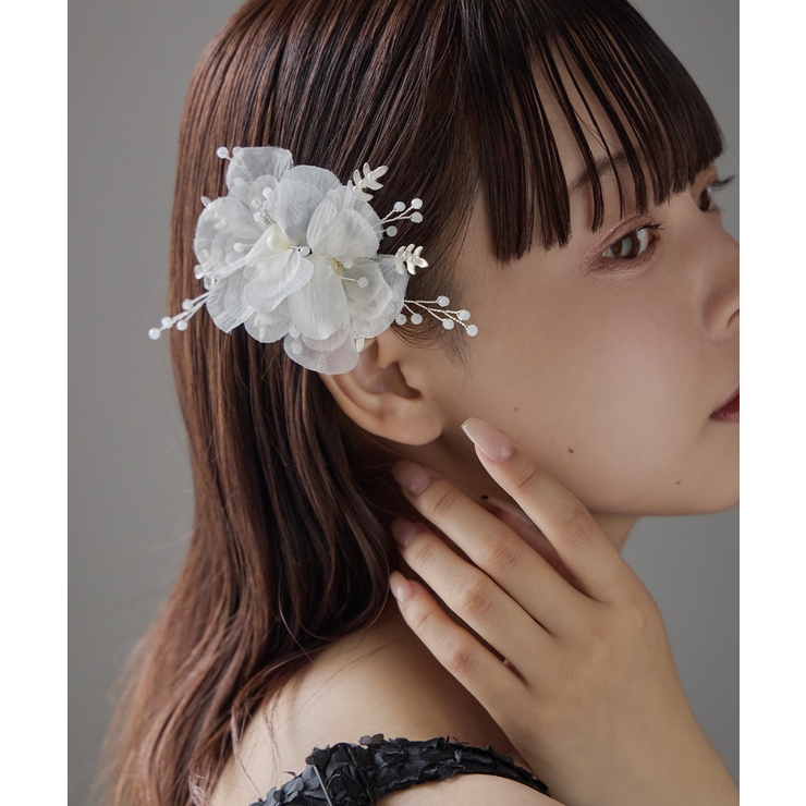 niana ニアナ シフォンフルールヘアクリップ | Fashion Letter | 詳細画像3 