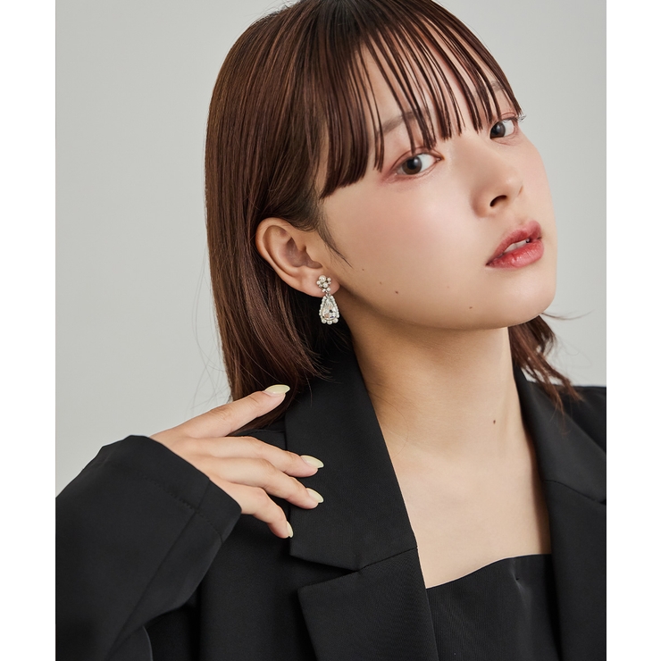 niana ニアナ ドロップビジューイヤリング | Fashion Letter | 詳細画像3 