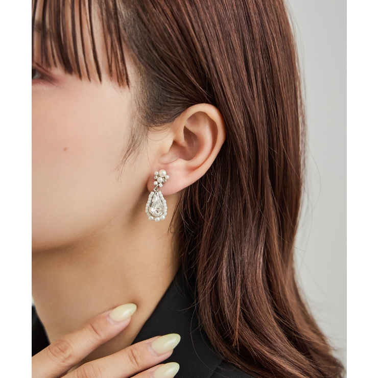 niana ニアナ ドロップビジューイヤリング | Fashion Letter | 詳細画像5 