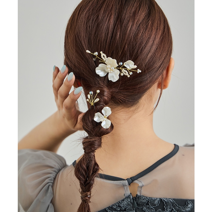 niana ニアナ パールペタルヘアピン3本セット | Fashion Letter | 詳細画像5 