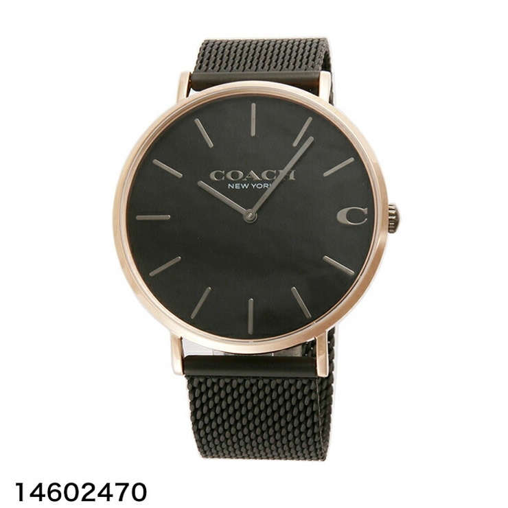 Amazon | [COACH(コーチ)] 腕時計 CHARLES チャールズ ブラック