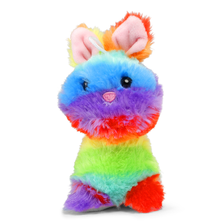 カラフルうさぎフードぬいぐるみ ぬいぐるみ（ウサギ）[品番：ZBRH0000134]｜Flying Tiger Copenhagen
