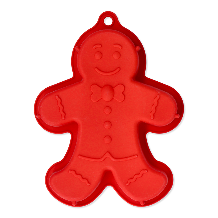 シリコン型（ジンジャーブレッドマン）[品番：ZBRH0010340