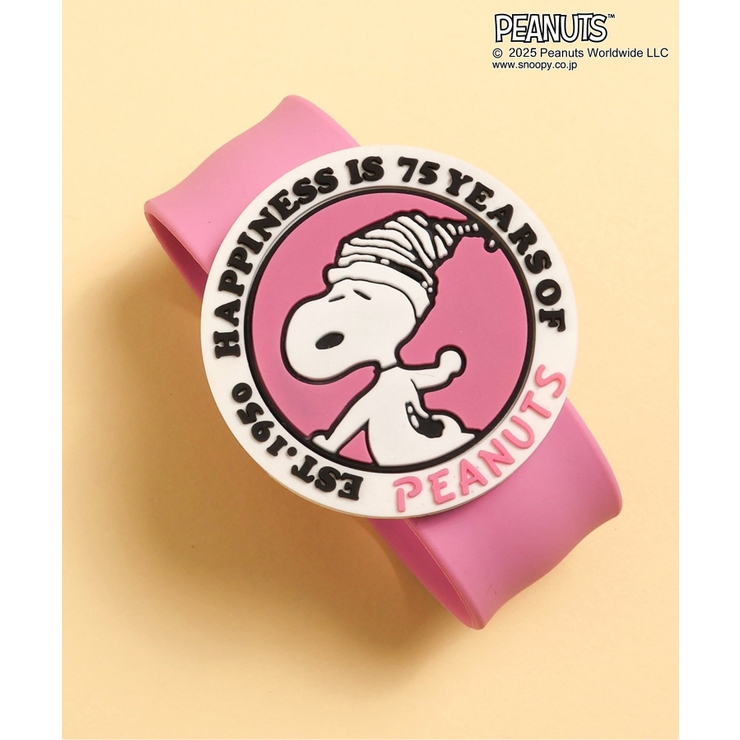 ピンク | 『PEANUTS 75周年デザイン』【着脱かんたん】クルっと虫よけバンド | F.O.Online Store