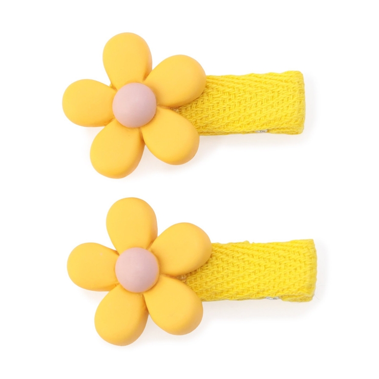 イエロー | マットお花クリップ２個セット | F.O.Online Store