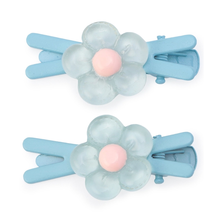 クリアお花・リボンヘアクリップ２個セット | F.O.Online Store | 詳細画像3 