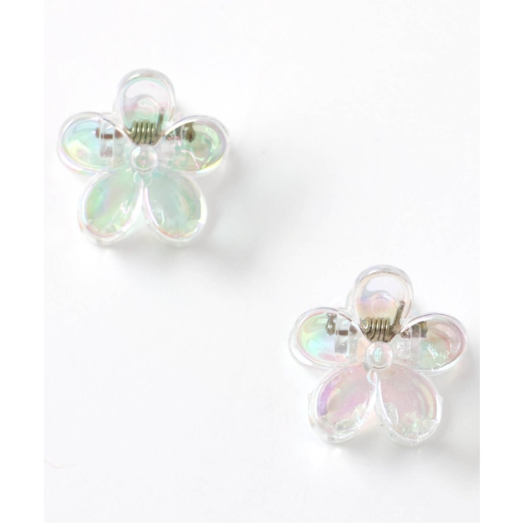 リボン・お花クリアヘアクリップ2個セット | F.O.Online Store | 詳細画像1 