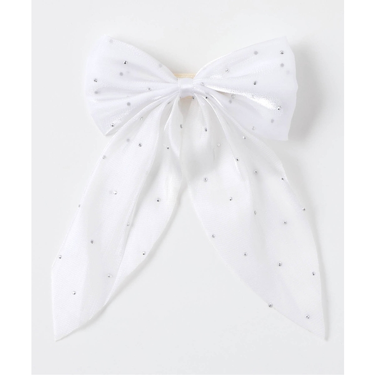 オフホワイト | ビジュー付きチュールヘアクリップ | F.O.Online Store