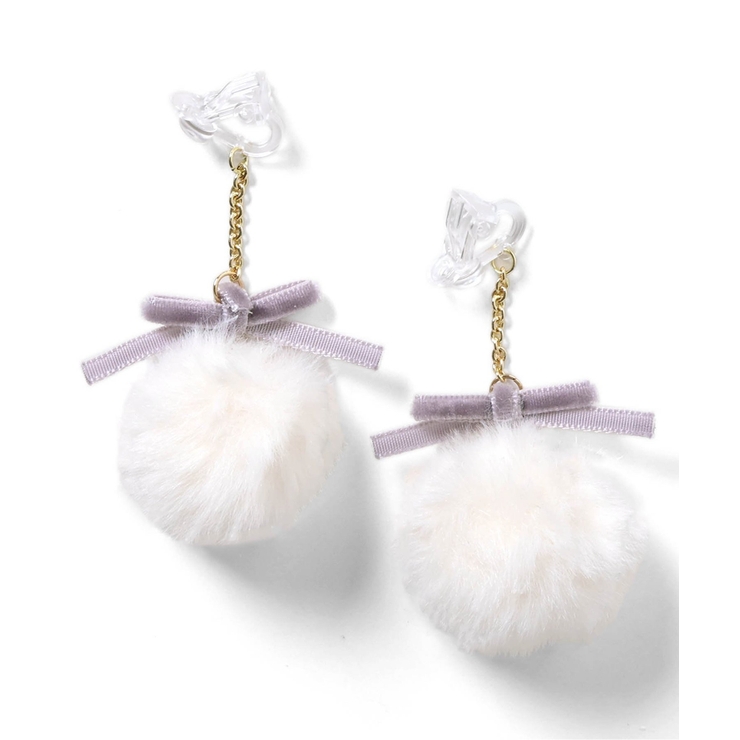 リボンファーイヤリング | F.O.Online Store | 詳細画像2 