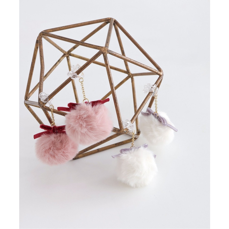 リボンファーイヤリング | F.O.Online Store | 詳細画像7 