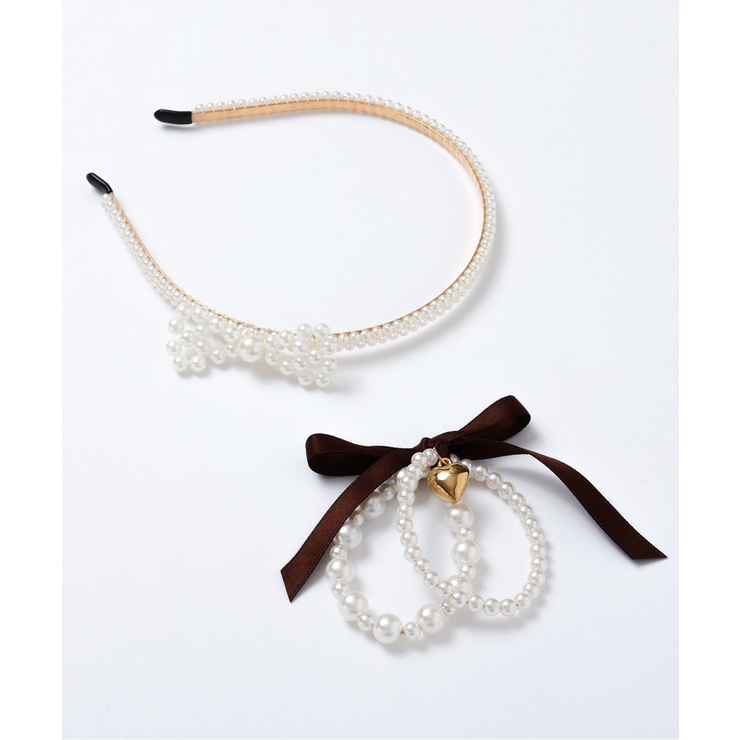リボン付きパールブレスレット | F.O.Online Store | 詳細画像6 
