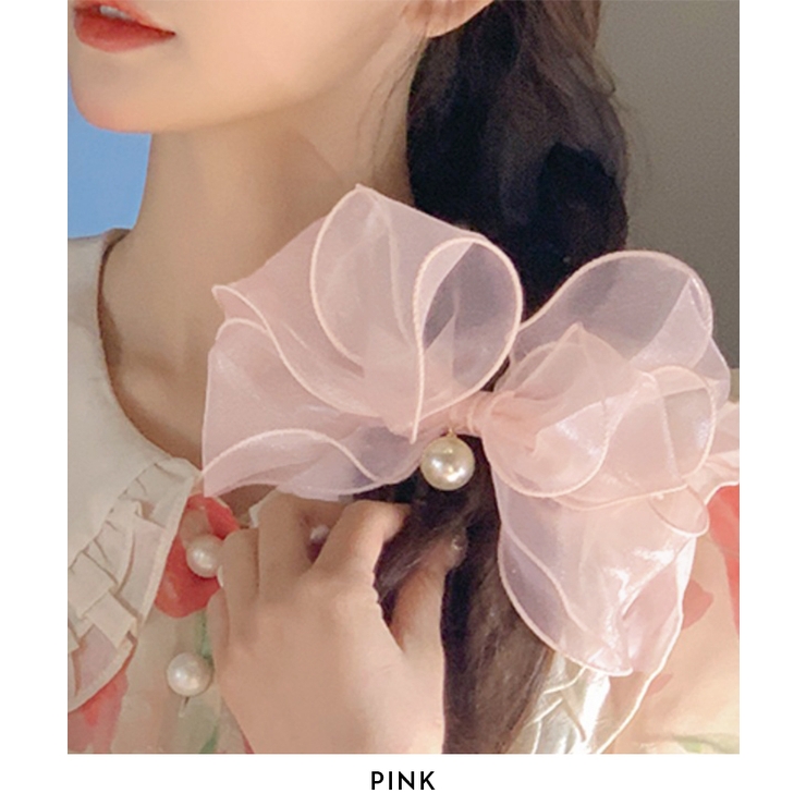シアーリボンパールバレッタ | futier land | 詳細画像3 