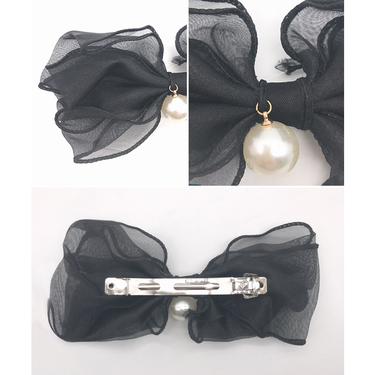 シアーリボンパールバレッタ | futier land | 詳細画像4 