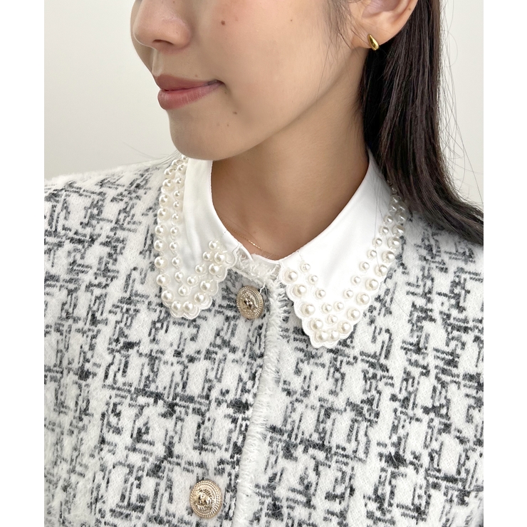 ひとつ足すだけで華やぎアップ。パールビジュー付け襟 | futier land | 詳細画像9 