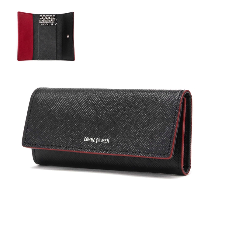 ブラック×レッド | コムサメン キーケース COMME | ギャレリア Bag＆Luggage