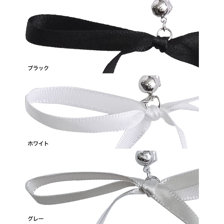 [神山まりあさん着用]サテンリボンピアス | Re:EDIT | 詳細画像16 