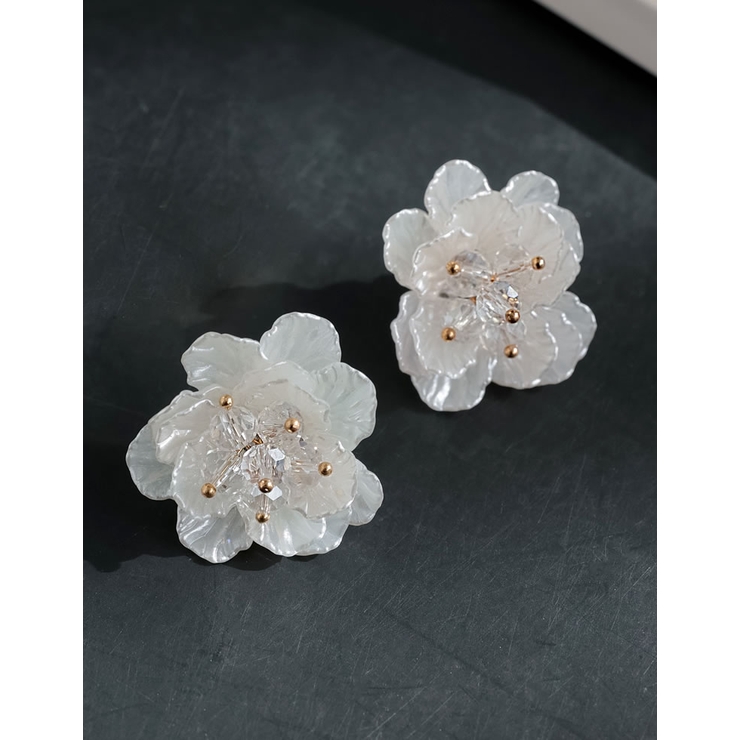 [MEISM by Re:EDIT][サイズが選べる]フェイクパールホワイトフラ… | Re:EDIT | 詳細画像2 