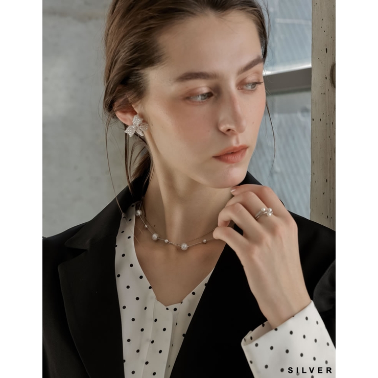 [MEISM by Re:EDIT]フェイクパールストーンフォークリング | Re:EDIT | 詳細画像5 